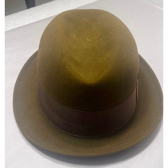 Vintage Resistol  Self Conforming Brown Felted Wool Fedora Men's Hat size 7 - Picture 4 of 8